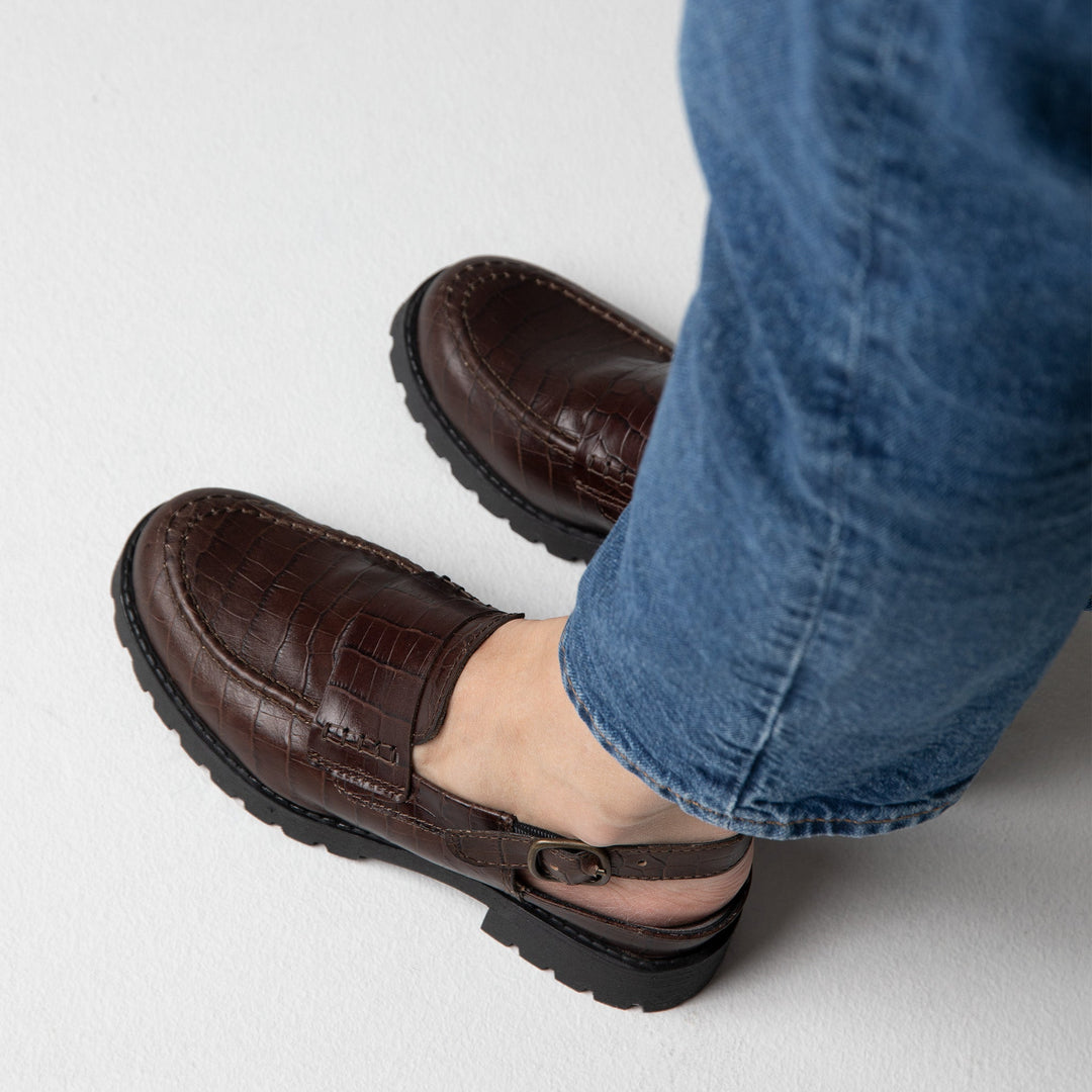 TATAR Zero Waste Slingback Loafers