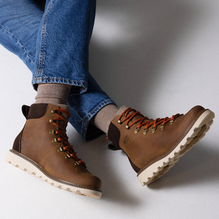ORAS Dam GORE-TEX ankelstövel Oak pull-up/br.sde/vit sula