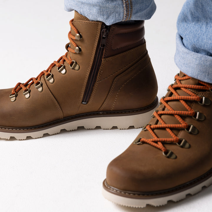 LUKKI Herr GORE-TEX ankelkänga Oak pull-up/Varmt foder