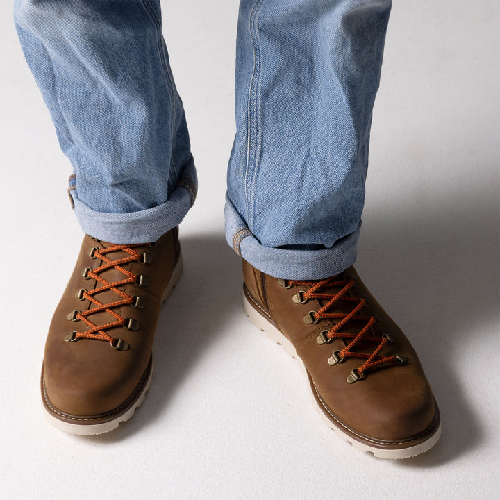 LUKKI Herr GORE-TEX ankelkänga Oak pull-up/Varmt foder