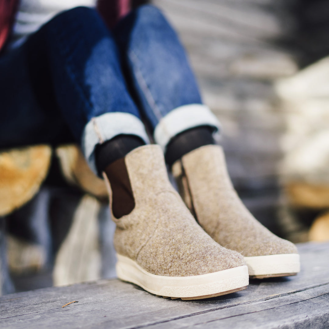 MALLA Women's GORE-TEX® Felt Chelsea boots